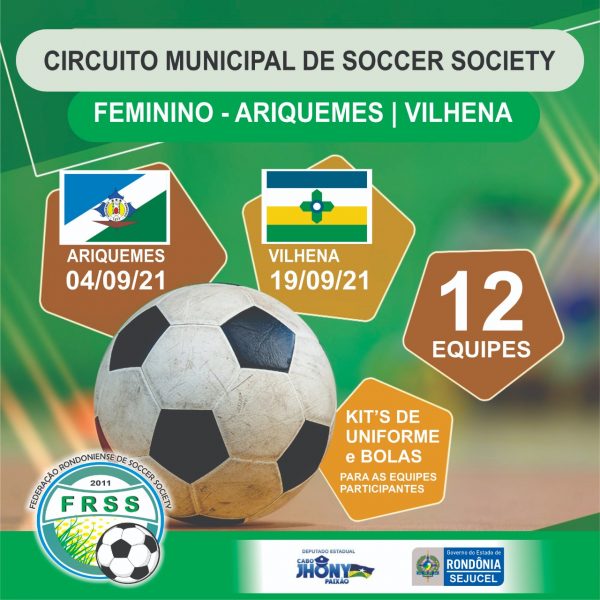 Finais do Circuito Municipal de Soccer Society da FRSS são