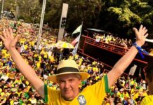 Senador Jaime Bagattoli defende liberdade e democracia ao lado de Bolsonaro em ato na Avenida Paulista