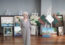 Anita Pietchaki une talento e ensino em mostra de arte em Vilhena