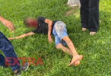 Motociclista fica gravemente ferido após acidente em Vilhena