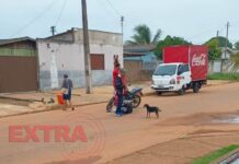 Motociclista é socorrido ao hospital após acidente em Vilhena
