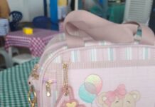 Bolsa infantil esquecida na feira de Vilhena: dono procurado