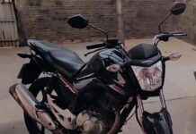 Moto é furtada em frente à residência em Vilhena
