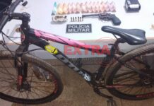 Patrulha Reforço fecha boca de fumo, apreende arma de fogo e recupera bicicleta furtada em Vilhena