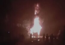 VÍDEOS: ônibus da Eucatur que seguia de Vilhena a Juína pega fogo; passageiros escapam ilesos