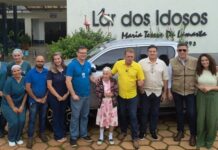 Deputado Luizinho Goebel visita “Lar dos Idosos” e entrega veículo em Vilhena