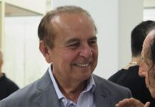 Empresário Aparício de Carvalho destaca coragem e visão empreendedora em visita ao Shopping Jardins de Vilhena