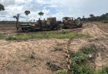 Polícia Ambiental apreende maquinário e autua desmatamento ilegal em Costa Marques