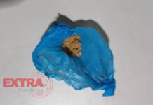 Patrulha Reforço apreende adolescente com droga escondida em muro no centro de Vilhena