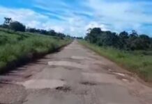 Motorista grava vídeo mostrando situação caótica de rodovia entre São Felipe e Parecis