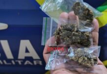 PM é acionada para averiguar disparos de arma de fogo e apreende drogas em Vilhena