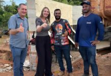 Obra na ponte sobre Rio Corumbiara avança com apoio da deputada Lebrinha e prefeitura