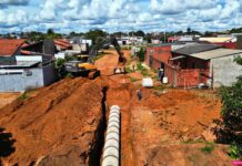 Obras de drenagem e pavimentação no Setor 23 começam a todo vapor em Vilhena