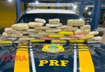 PRF apreende 28 kg de cocaína durante fiscalização na BR-174 em Vilhena