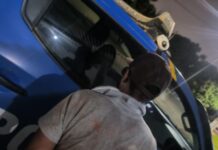 Homem ameaça clientes com marreta e faca em supermercado de Vilhena