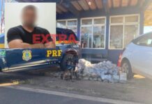 VÍDEO: Servidor público de Pimenteiras é preso com 84 kg de maconha durante abordagem em MT