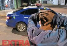 Homem com histórico policial tenta se livrar de faca durante abordagem em Vilhena