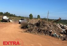 VÍDEOS: moradores denunciam acúmulo de lixo e entulho na Linha 135 em Vilhena