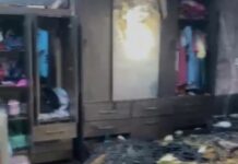 VÍDEO: Incêndio em residência mobiliza Corpo de Bombeiros em Cerejeiras