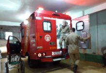 Bombeiros socorrem homem ferido após surto psicótico em Vilhena