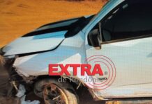 Grave acidente na zona rural de Vilhena deixa condutora em estado crítico e passageira ferida