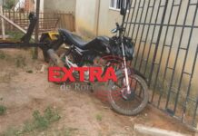 PM encontra motocicleta furtada em residência no bairro Bela Vista em Chupinguaia