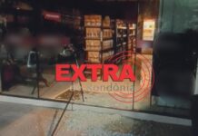 Criminoso quebra porta de loja no centro de Vilhena, mas não consegue concluir furto