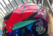 Capacete é furtado de motocicleta estacionada em frente a comércio em Vilhena