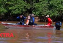 Corpo de Bombeiros é acionado para procurar homem que teria se afogado no rio Barão do Melgaço entre Vilhena e Pimenta Bueno