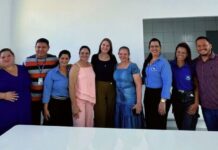 Gislaine Lebrinha inaugura refeitório em escola de Chupinguaia