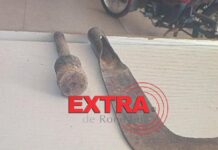 Casal é detido após briga motivada por ciúmes em Vilhena; polícia apreende foice e porrete usados no confronto