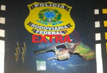 PRF prende homem com revólver calibre 38 e cocaína durante abordagem em Vilhena