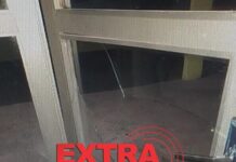 Mulher quebra vidro de porta do pronto-socorro do Hospital São Lucas em Cerejeiras