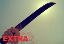 Homem ameaça oficial de justiça com facão e foge com caminhonete em Vilhena