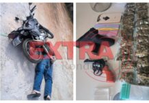 VÍDEO: motociclista foge da PM e acaba preso com drogas e simulacros de arma em Vilhena