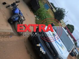 Motociclista cai e é detido após perseguição policial em Vilhena