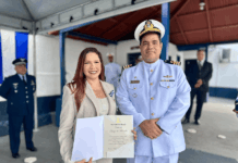 Deputada Federal Cristiane Lopes recebe Medalha Amiga da Marinha em Porto Velho