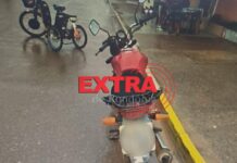 Acidente entre motocicleta e triciclo elétrico deixa mulher ferida em Vilhena