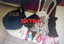 Mulher foge após furtar loja e abandonar objetos em Vilhena