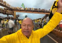 Coronel Chrisóstomo encerra “Caminhada pela Liberdade” com parlamentares em Brasília