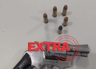 Homem é preso por porte ilegal de arma durante patrulhamento em Vilhena