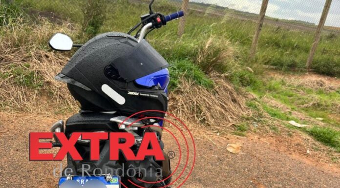 Motociclista é preso com placa adulterada próximo à Base Aérea em Vilhena