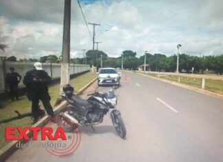 Motociclista perde controle e atinge trabalhadora na Avenida Brigadeiro Eduardo Gomes em Vilhena
