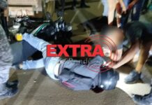VÍDEO: motociclista colide contra traseira de carreta estacionada e fica em estado grave em Vilhena