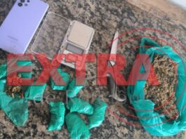 PM prende suspeito de tráfico após abordagem em praça e apreende mais de 300 gramas de maconha em Vilhena