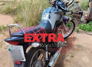 Motociclista ignora ordem de parada, foge em alta velocidade e acaba detido após queda em Vilhena