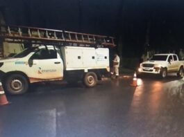 Colisão entre caminhonetes mobiliza PTRAN no centro de Vilhena