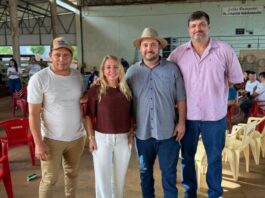 Ieda Chaves prestigia leilão da Apae e reforça compromisso social durante agenda em Cabixi