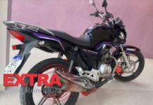 Motocicleta estacionada na Avenida Paraná é furtada durante a madrugada em Vilhena