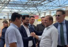 Cirone Deiró acompanha obras da nova rodoviária de Cacoal